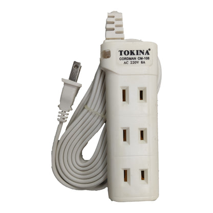 Tokina Extension Cord 3.6 Meters 3 Gang Flat Pin, 3 Meters Extension Cord 3 Socket Flat Pin Receptacle
