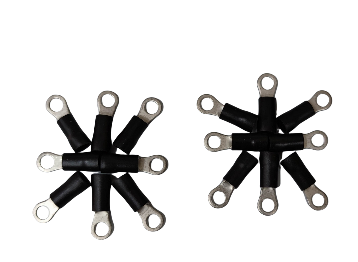 Local Terminal Lugs Ring Type Black Insulation 3.5mm (5Pcs + 5Pcs Free) , Ring Terminal Lugs,  Round Terminal Lugs