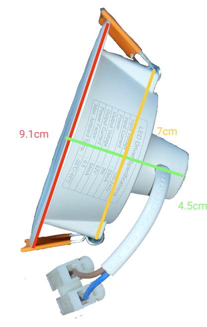 Firefly 3W LED downlight tri color with a sleek design and compact size for versatile lighting options