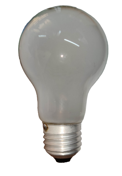 Firefly 50W incandescent lamp E27 with a classic bulb shape and frosted finish for bright illumination