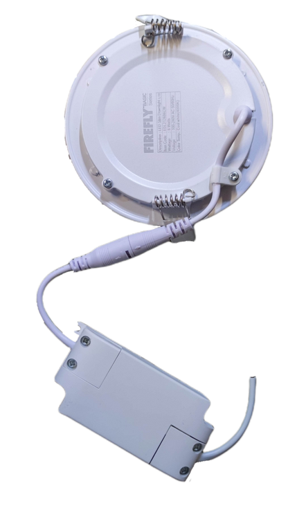 Firefly 6W LED round recessed downlight 120mm with easy connection for sleek ceiling installation
