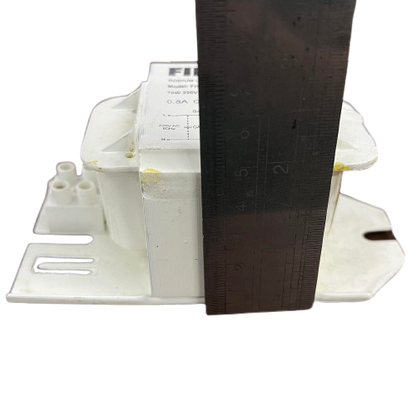 Firefly 70W sodium ballast 220V with clear label and measurement guide for easy installation