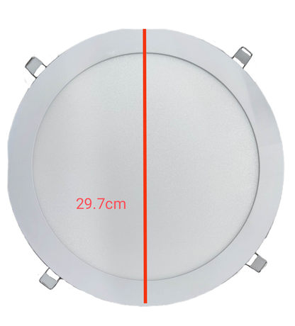 Firefly LED recessed downlight 24W daylight fixture with a diameter of 29.7cm for modern lighting