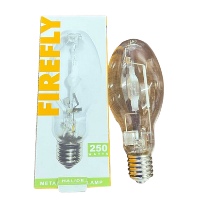 Firefly High Intensity Discharge Bulb Metal Halide Lamp Elliptical 250W with clear design and packaging