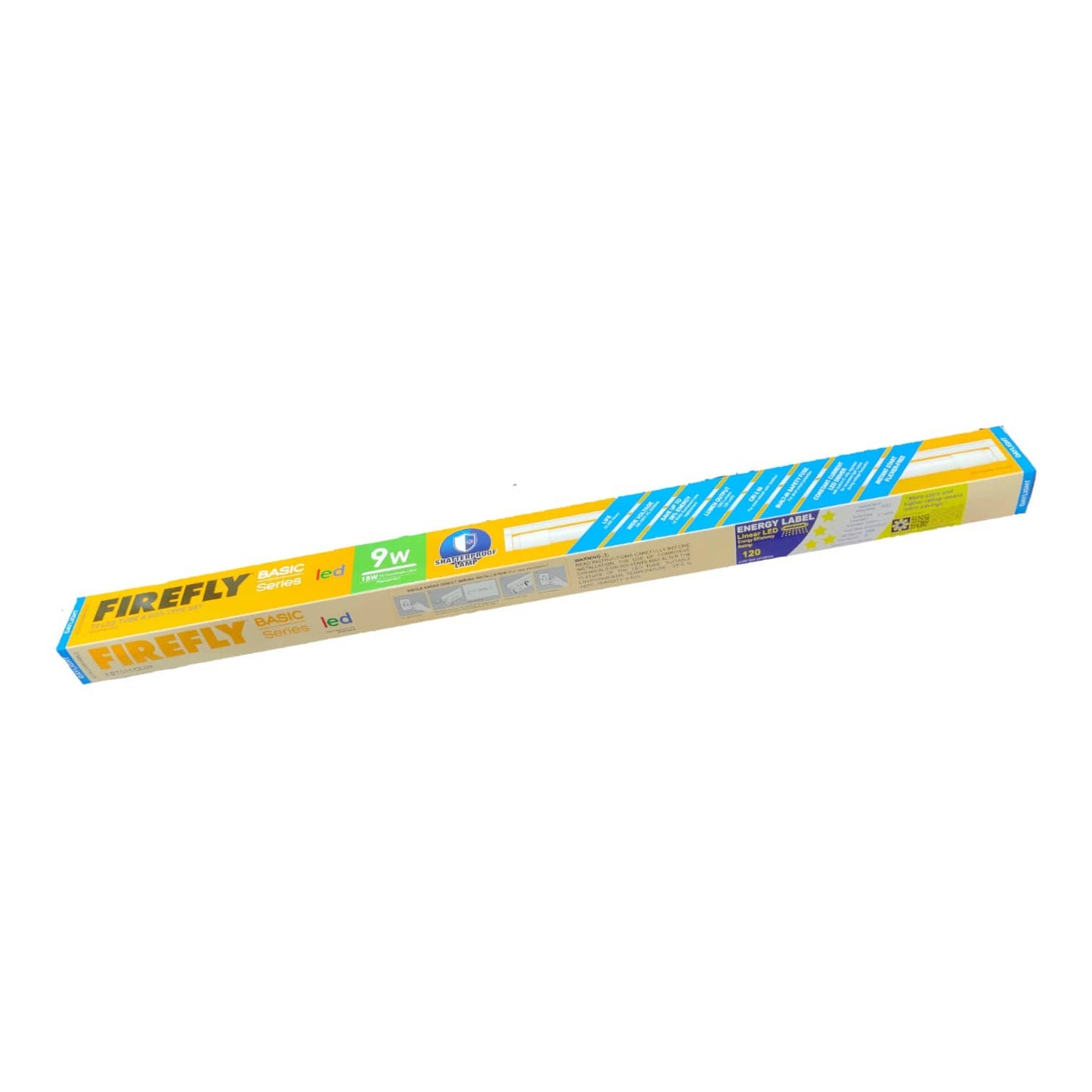 Firefly 9W LED Fluorescent Tube T8 with Fixture Daylight 220V Approx 60cm EBTS11/DL09