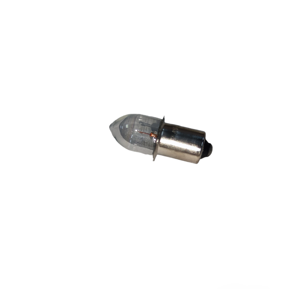 Flashlight bulb B9 socket with clear glass and metal base for lighting and electrical use