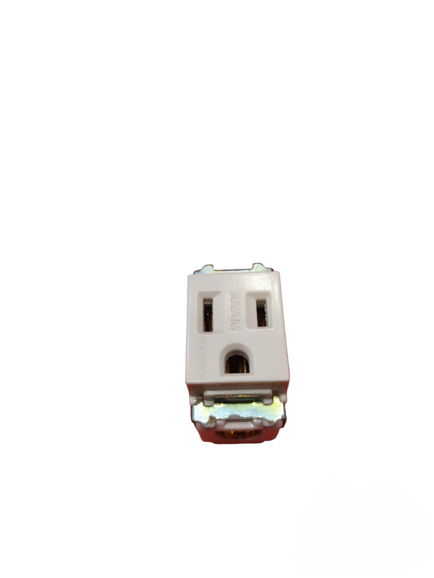 Anam flat pin outlet with ground 16A 250V for secure electrical connections