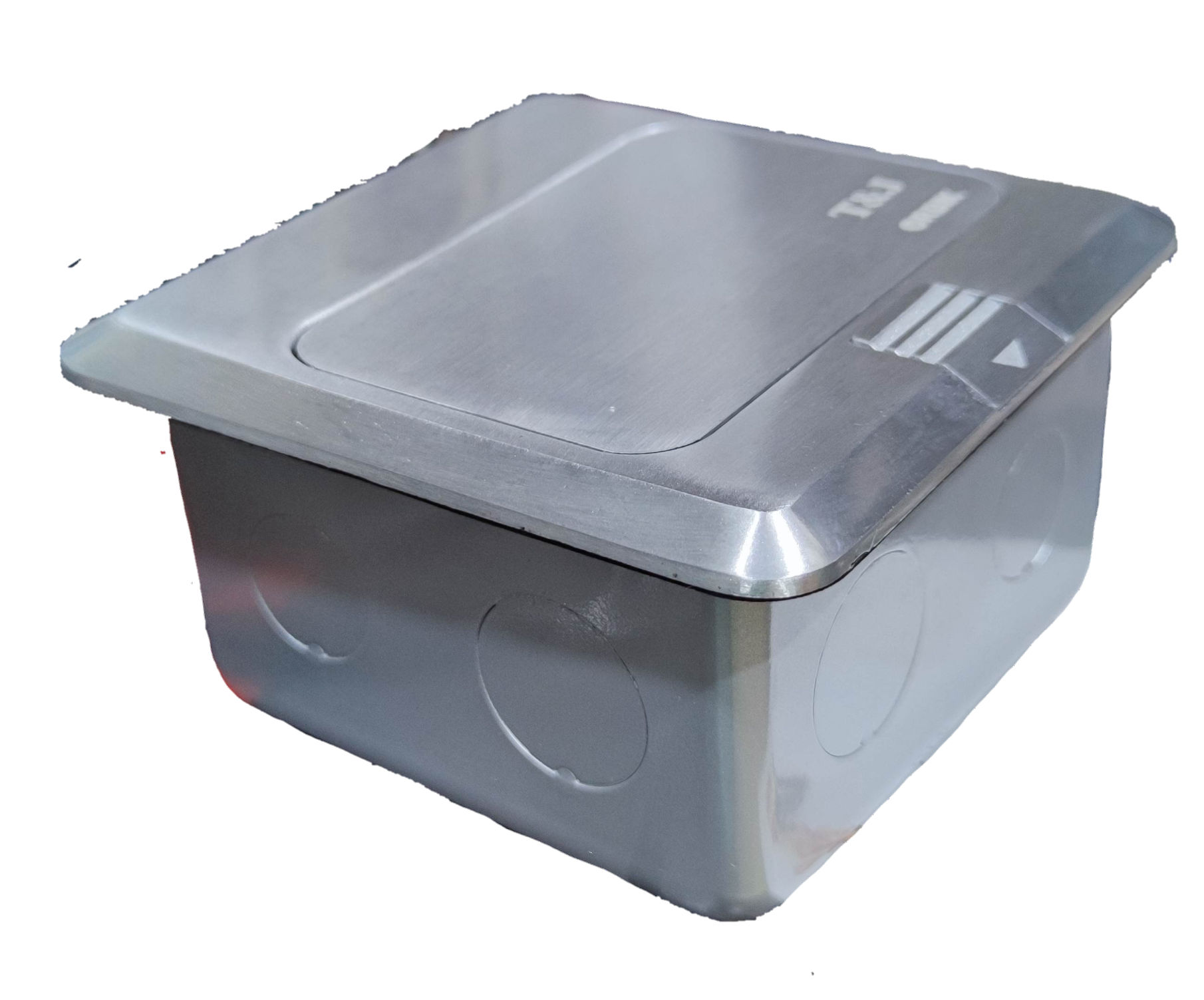 T&J Floor Outlet Pop-up 1 Gang CAT6 Outlet with stainless steel cover for floor installation