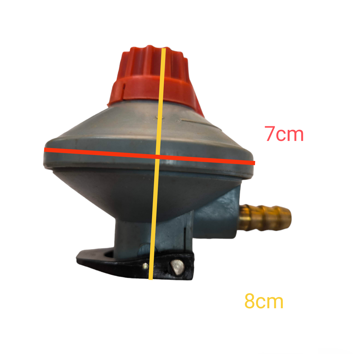Fuji gas regulator for Gasul with adjustable pressure settings, compact design, and safety shut-off feature
