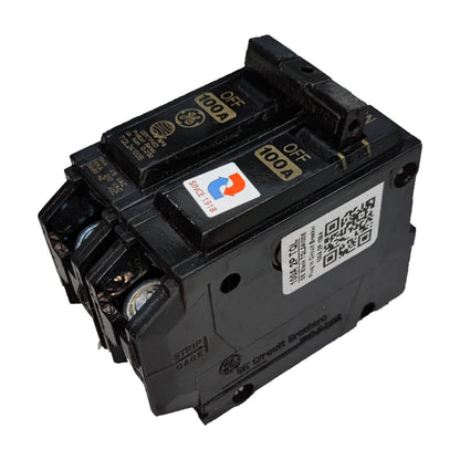 GE 100A circuit breaker TQL 10KAIC with dual poles for reliable electrical safety