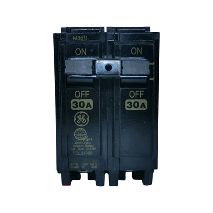 ABB 30A 2 Pole Single Phase Plug-in Circuit Breaker with ON and OFF Labels
