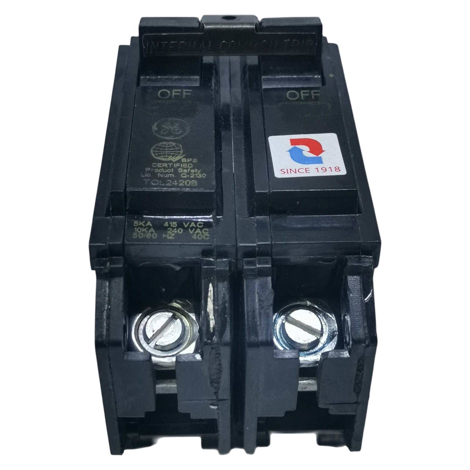 ABB 40A 2 Pole Single Phase Plug-in Circuit Breaker for Electrical Systems