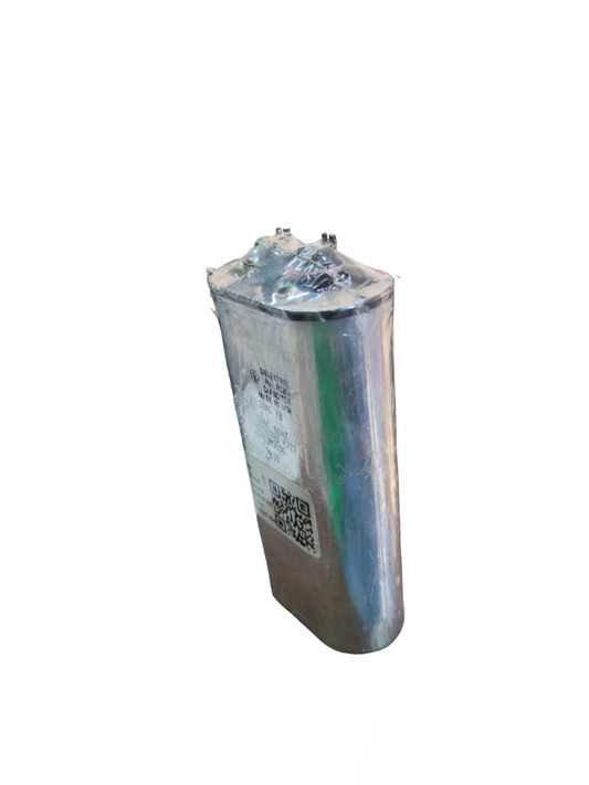 GE electrical circuitry part metallic capacitor with QR code label for industrial use