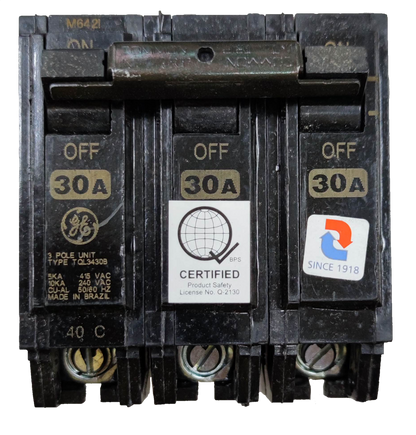 GE circuit breaker 15 amp 3 pole featuring safety certification and durable construction