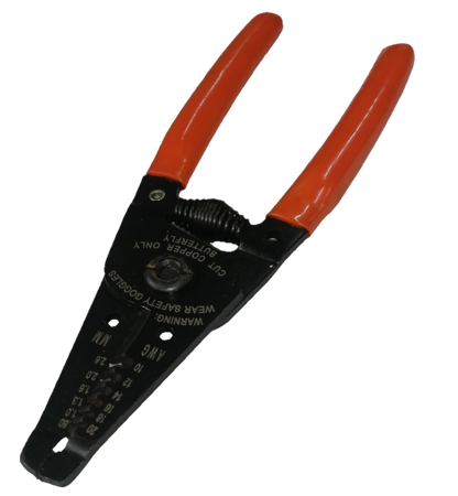 150mm electrical wire stripping tool with orange handles from Electx Electrical Supply for precise wire stripping