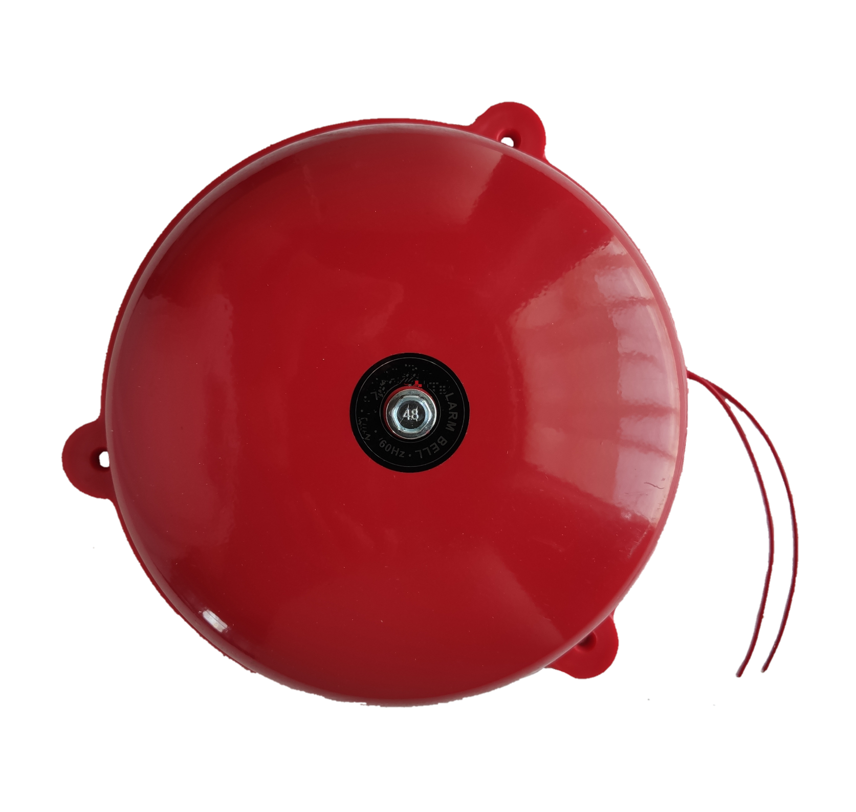 Grippes 10 inch fire alarm bell in red for door chimes and bells with wiring attached