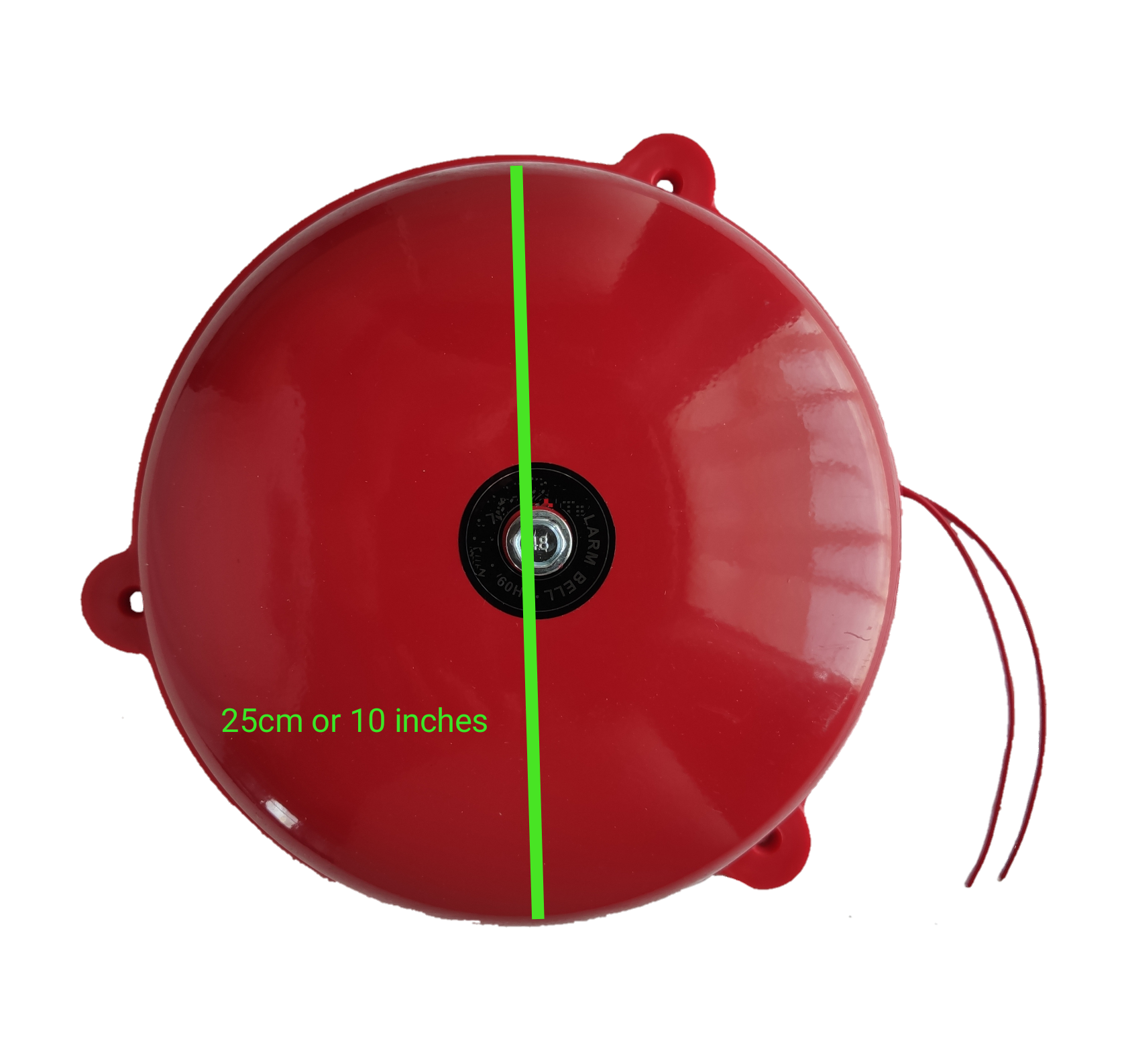 Grippes 10 inch fire alarm bell in bright red for fire safety and emergency alert systems