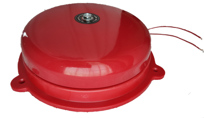 Grippes 10 inch fire alarm bell in red for door chimes and safety alerts