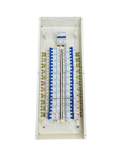 Royu 125A panel board 2 pole electrical circuitry component with multiple circuit breakers