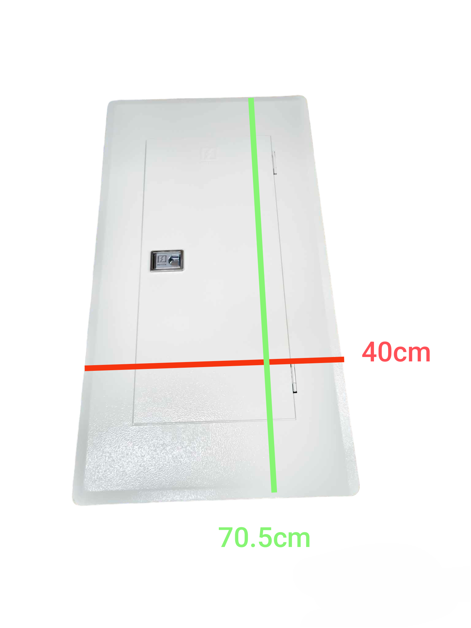 14 branch electrical panel by Himel Schneider Koten white metal enclosure with door and latch