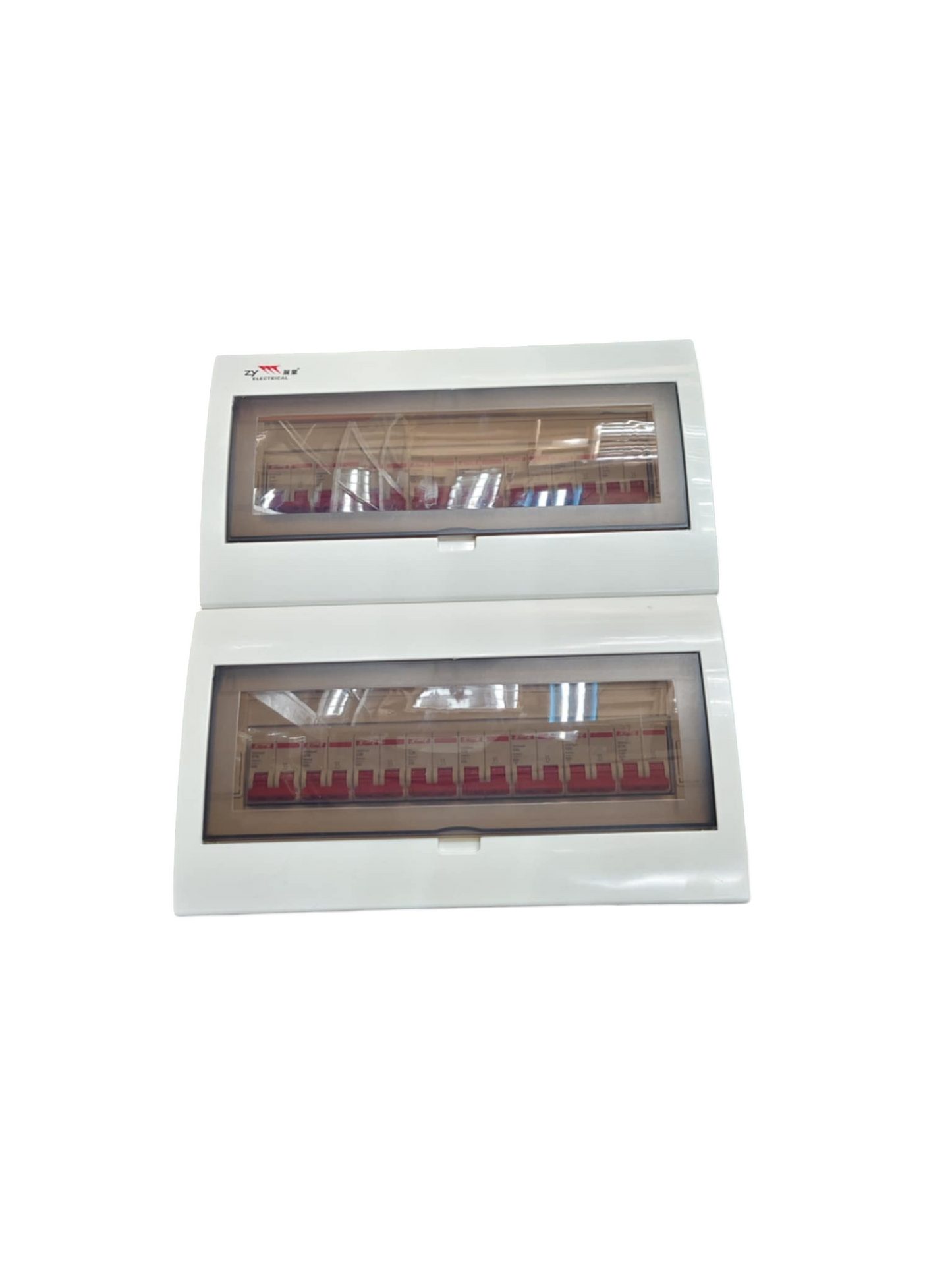 Himel and ZY 15 Branches 2 Pole Miniature Circuit Breaker electrical distribution board with transparent covers