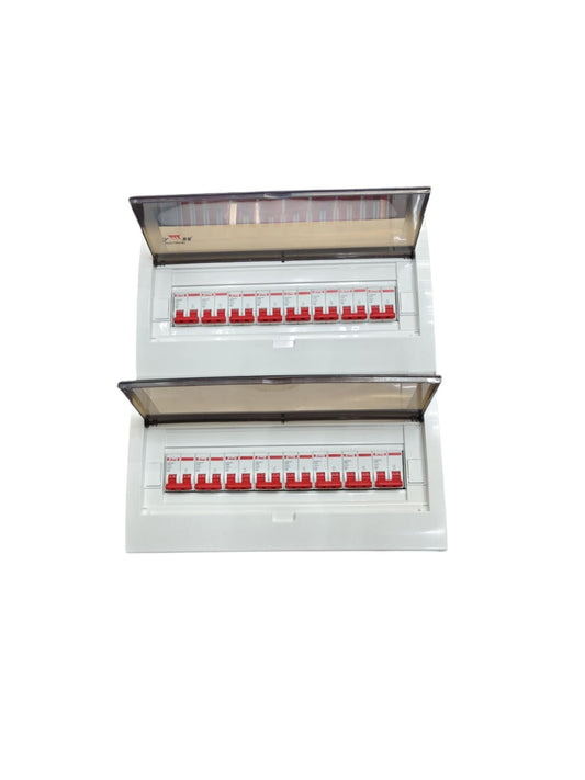 Himel and ZY 15 Branches 2 Pole Miniature Circuit Breaker electrical panel with safety covers
