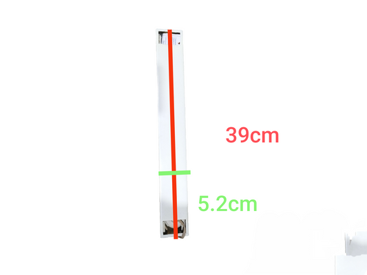 Focus 1x10W Fluorescent Box Type Fixture with slim rectangular design measuring 39 cm by 5.2 cm