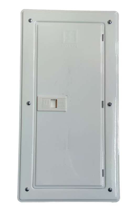 2 Pole Main and 18 Branches 2 Pole electrical panel by Electx Electrical Supply with white metal cover