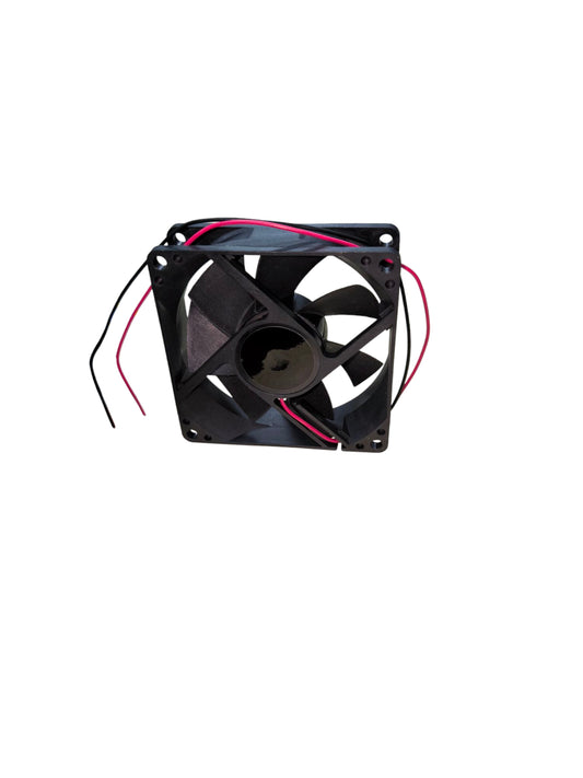 24V DC box fan black exhaust fan with red and black wires from China
