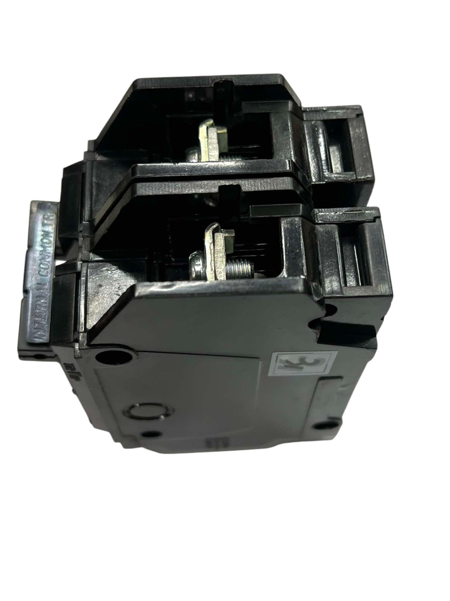 GE 30A Circuit Breaker 2 Pole electrical component in black plastic housing