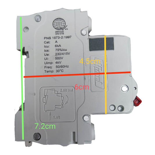 Himel 16A 1 Pole 6KAIC 220V Miniature Circuit Breaker MCB HDB3wNC16