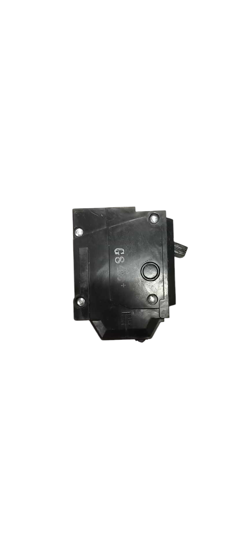GE 50 amp 1 pole circuit breaker in black for electrical circuitry and protection