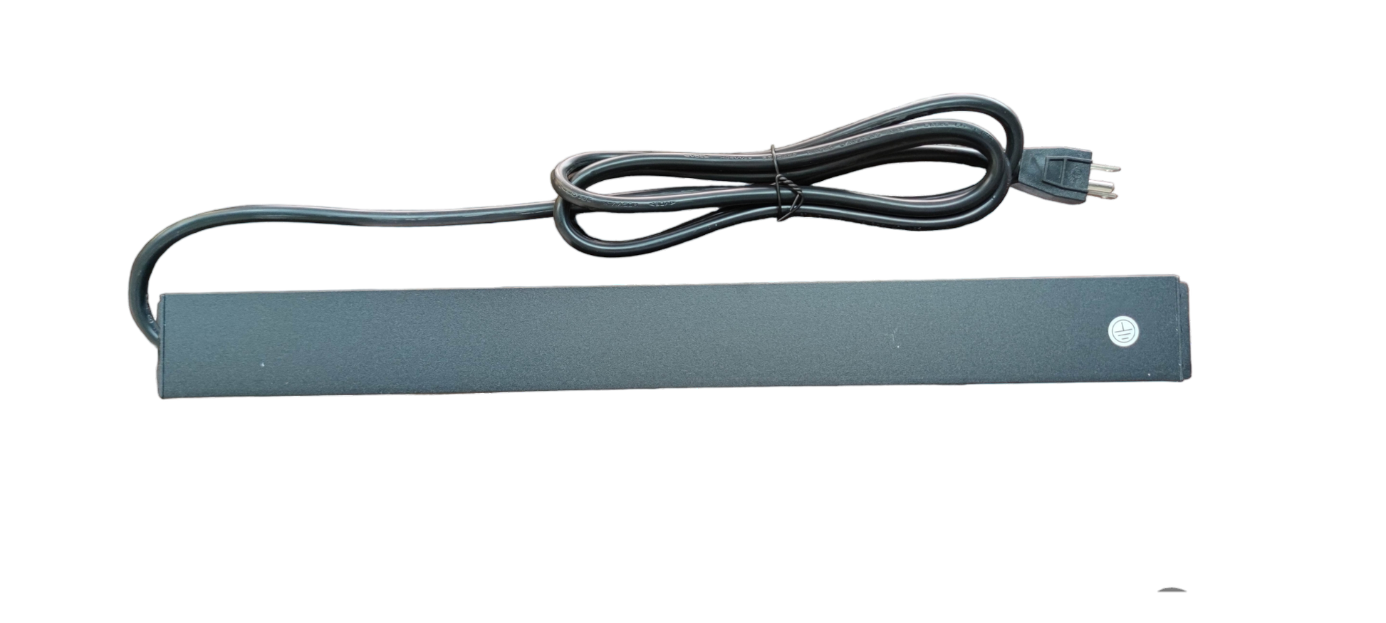 Grippes 6 gang power distribution unit with six outlets and attached power cord