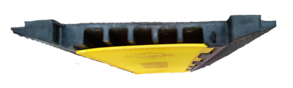 Grippes Cable Ramp Protector 5 Channel in black and yellow for cable management and protection