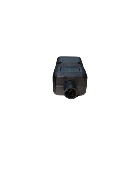 Black Computer Power Plug C20 electrical connector part from China with cylindrical design