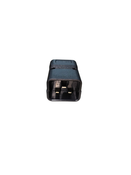 Black Computer Power Plug C20 electrical connector from China with three metal prongs