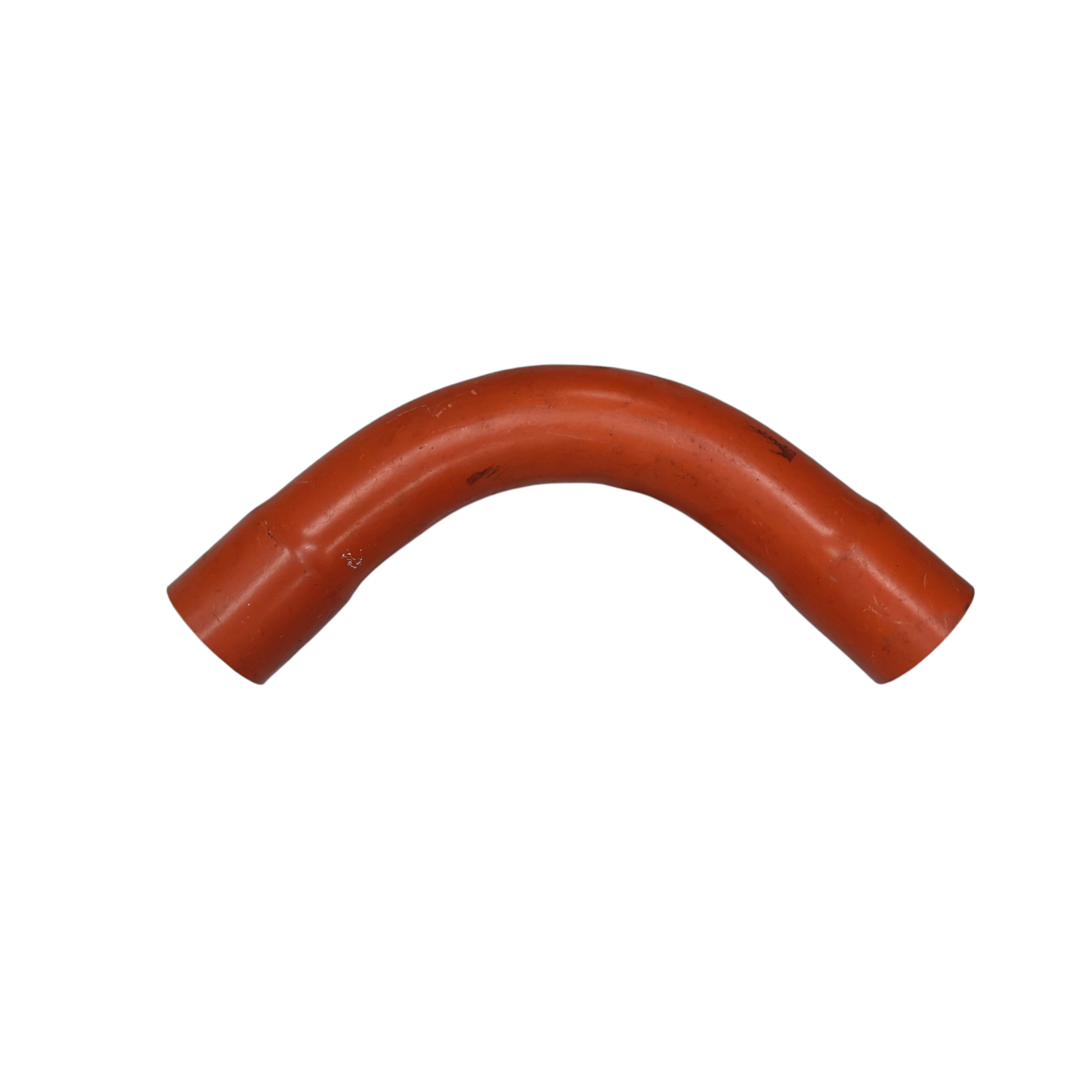 Atlanta Elbow for Electrical Wiring 75mm in orange PVC for durable electrical conduit connections