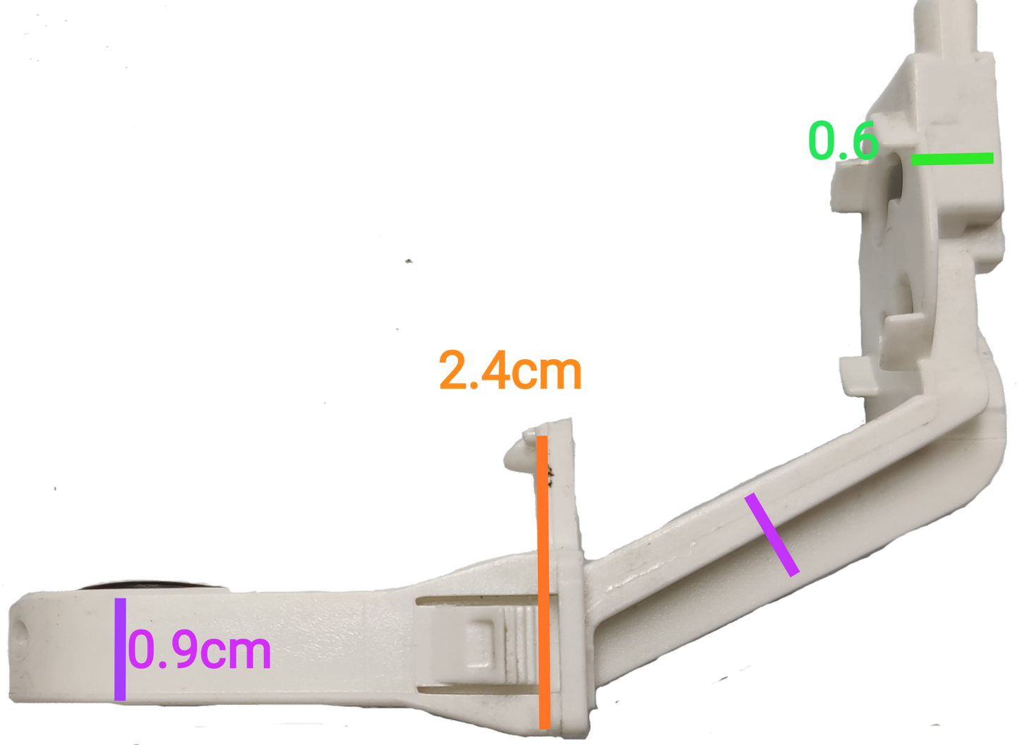 BJB fluorescent tube holder T8 white plastic lighting installation accessory with detailed dimensions