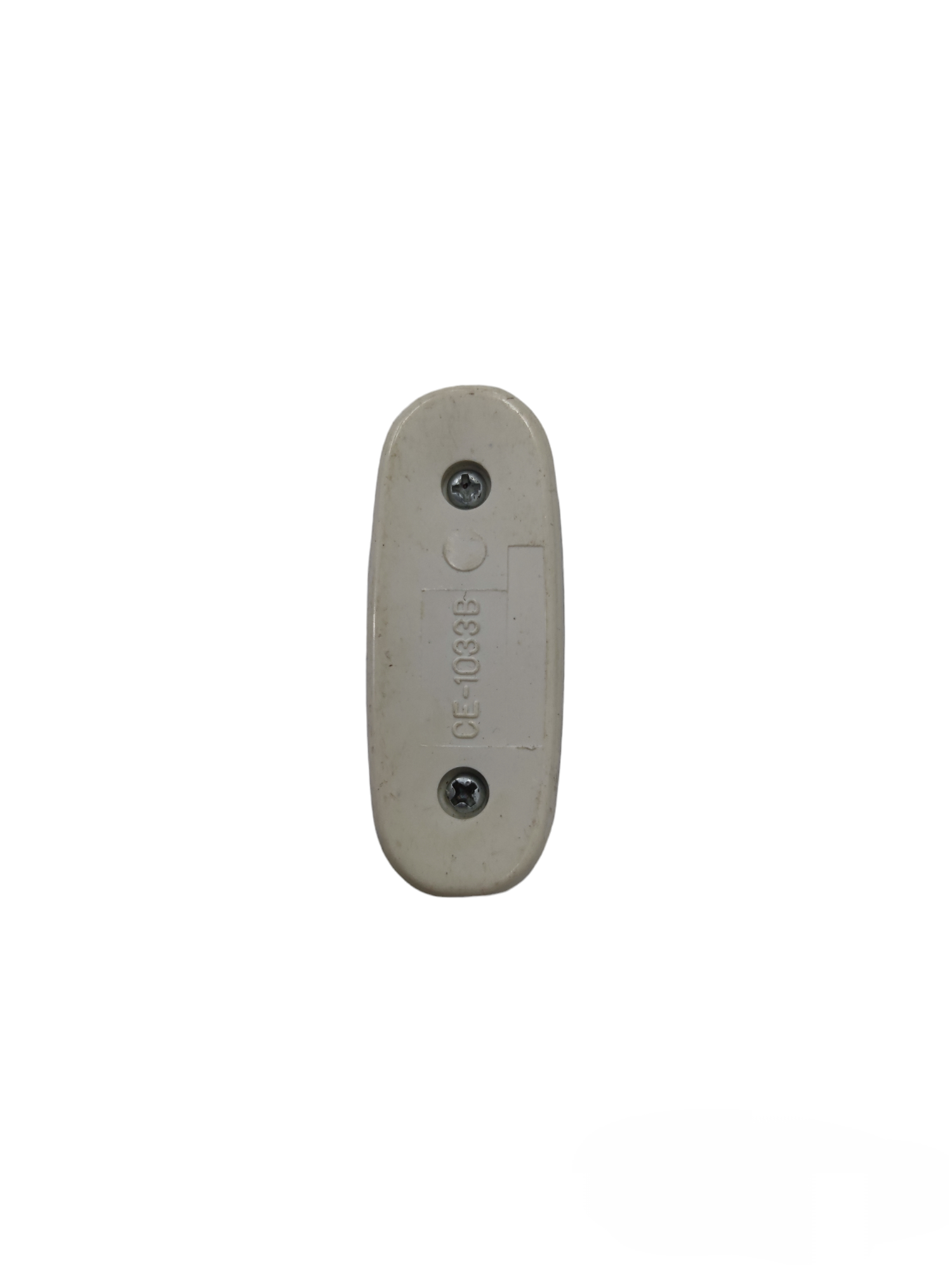 White plastic Hanging Sliding Switch 2A 250V with two screws for power points and plugs