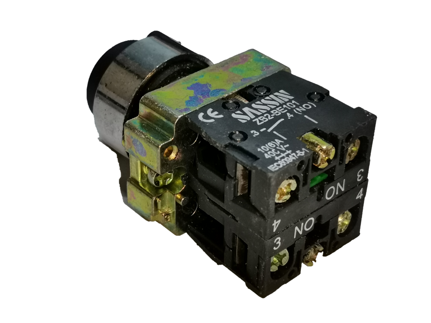Sassin Key Operated Switch 3P 2NO electrical component with metal and plastic parts