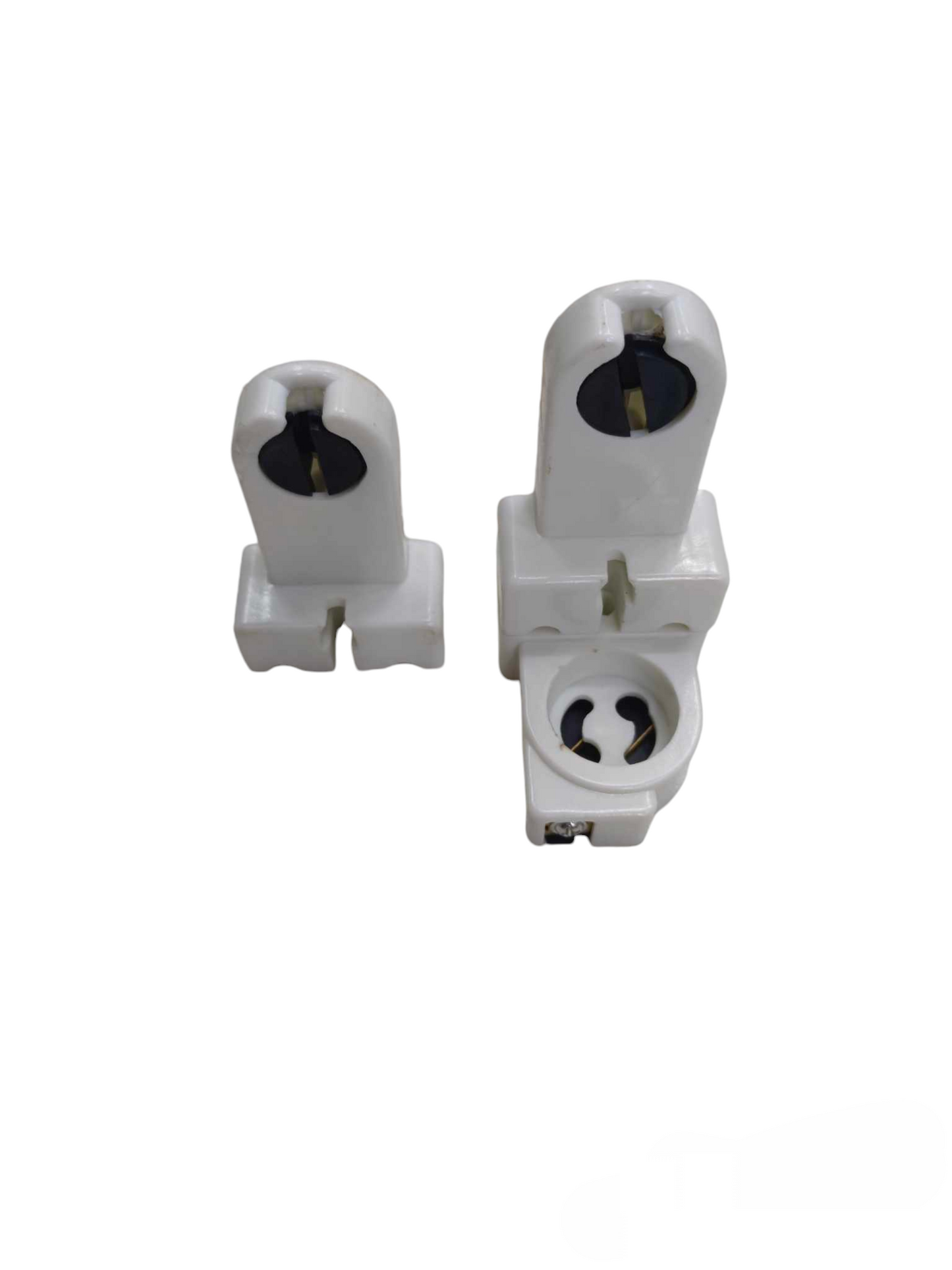 White L type fluorescent lamp holder made in China for lighting installation accessories