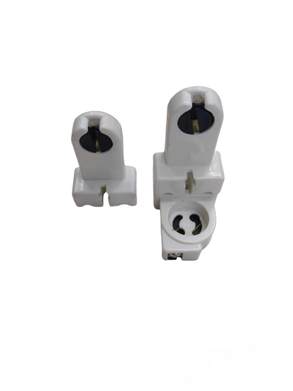 White L type fluorescent lamp holder made in China for lighting installation accessories