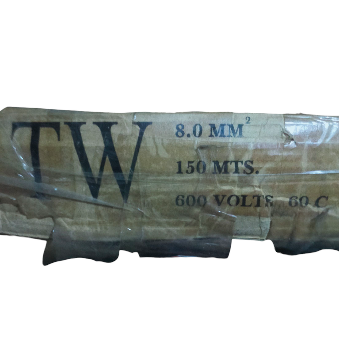 Omega stranded electrical wire roll with 8.0 mm thickness and 150 meters length