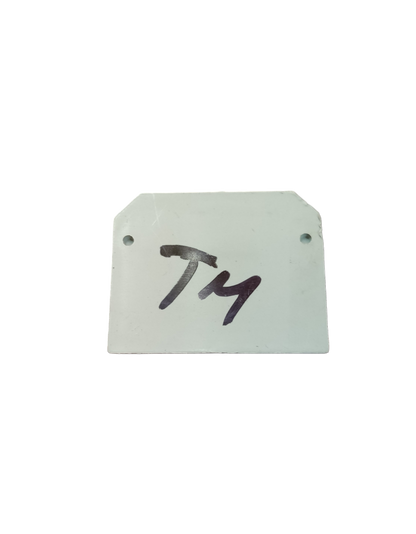 Grippes Terminal Block Cover 3.1cm white with mounting holes for electrical circuitry parts