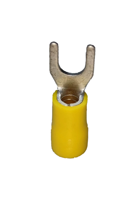 Terminal Lugs Y Type Yellow Insulation fork spade crimp connector insulated cable terminal for wiring