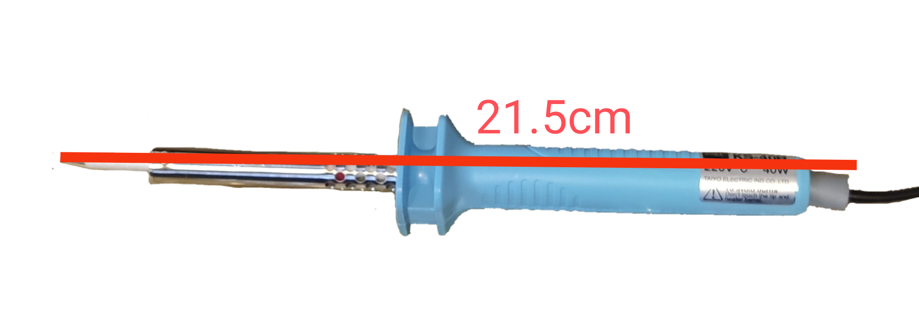 Goot 40W soldering iron 220V with a 21.5cm length for precision soldering tasks