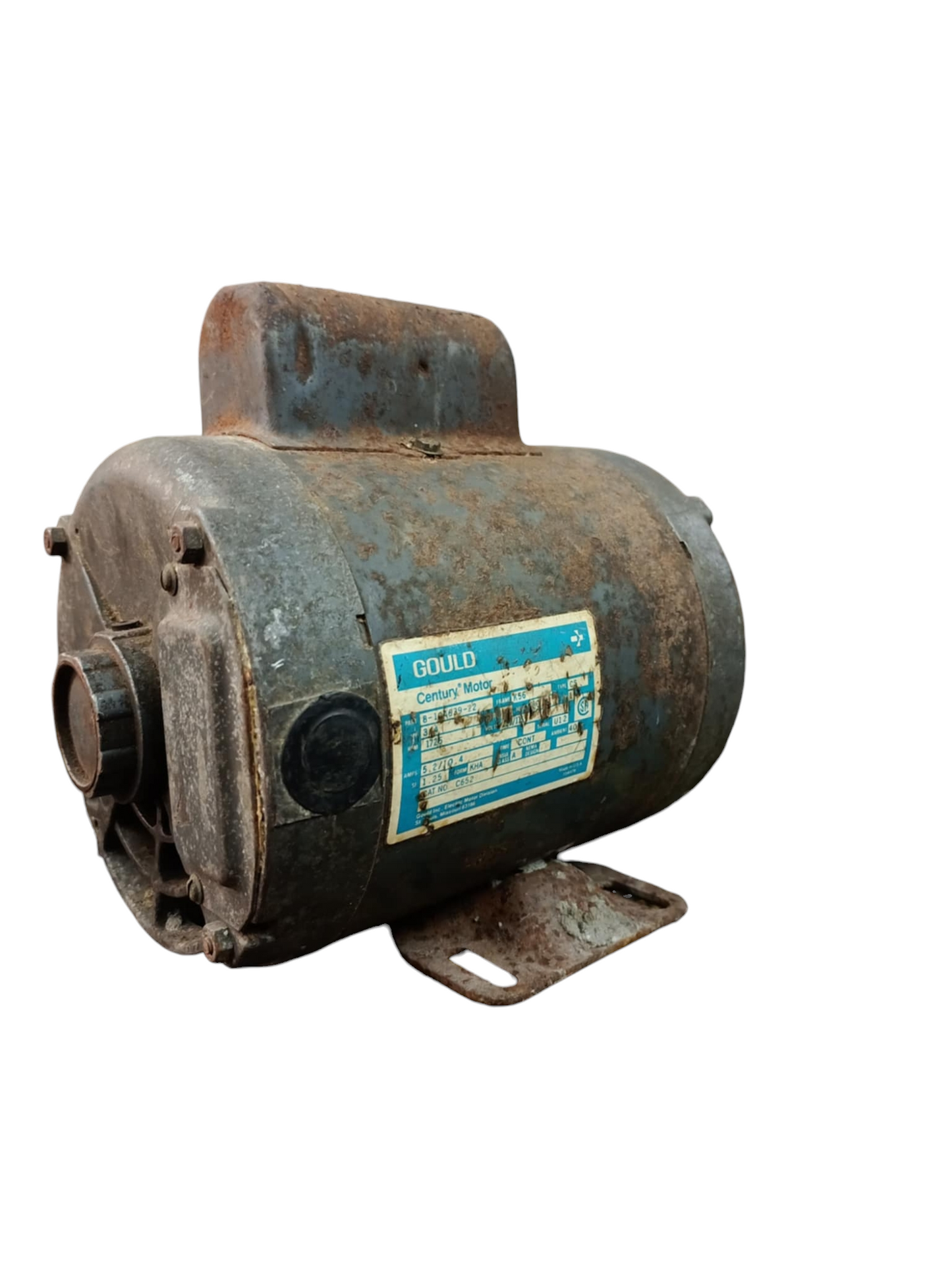 Gould electrical motor with rusted casing RPM 1725 Refurbished industrial circuitry part