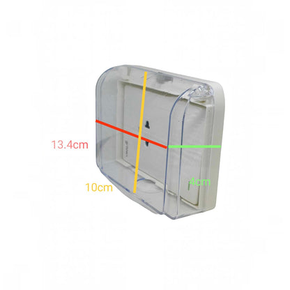 Grazen Weatherproof Plate Cover with 1 Gang Universal Outlet with Ground and 1 Way Switch 16A 220V WC-019-W + GW-007