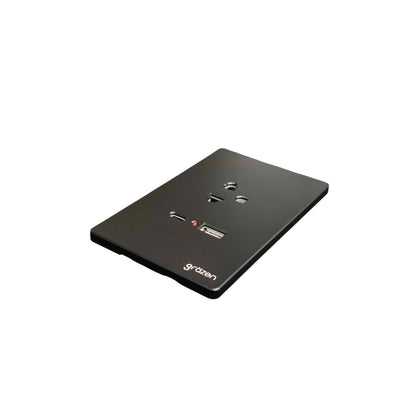 Grazen 1 Gang Universal Outlet with 2100mAh 5V DC USB-C and 2100mAh 5V DC USB-A Outlet and Plate Cover GW-014 Black