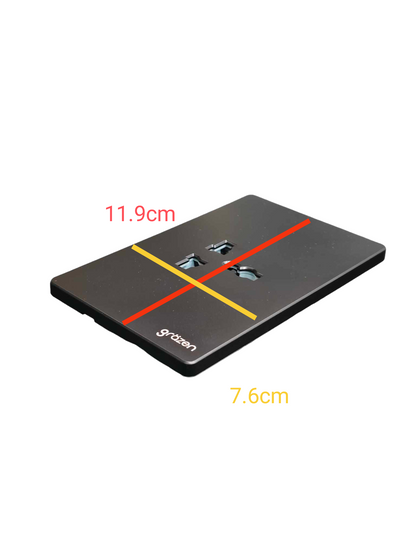 Grazen 20a universal aircon outlet 220V in sleek black design for easy installation